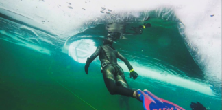 Milli Sporcu Derya Can, Buz Altında Yeni Dünya Rekoru Kırarak Guiness’e Girdi