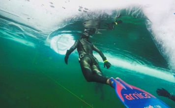 Milli Sporcu Derya Can, Buz Altında Yeni Dünya Rekoru Kırarak Guiness’e Girdi