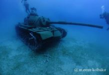 Kaş’ta Batırılan Tanka ait Görüntüler kaş-tank-4