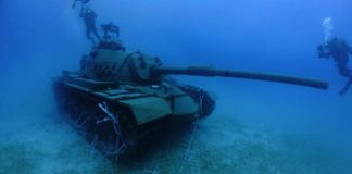 Kaş’ta Batırılan Tanka ait Görüntüler kaş-tank-4