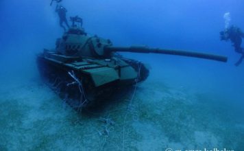 Kaş’ta Batırılan Tanka ait Görüntüler kaş-tank-4