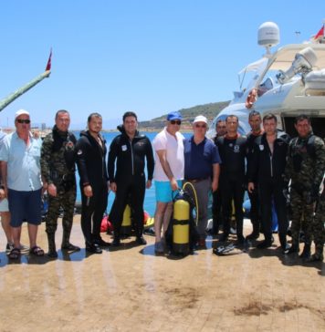 Datça’da Sualtından 1400 kg Atık Çıkarıldı atık