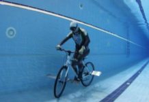 Birgül Erken Su Altında 59.6 Mt İle Bisiklet Rekorunu Kırdı