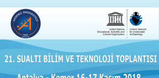 Kemer Deniz Bilimleri Haftası 15-18 Kasım 2018