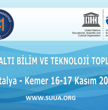 Kemer Deniz Bilimleri Haftası 15-18 Kasım 2018